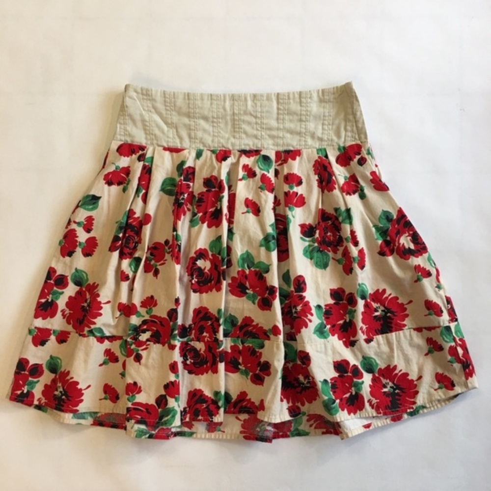 Kimchi Blue Fit and Flare Spring Floral Skirt